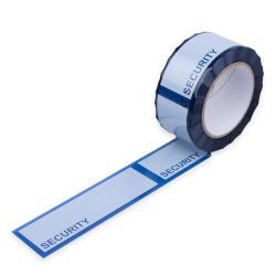 Sicherheitsklebeband PET "SECURITY" – 50 mm x 50 m – blau – manipulationssicher