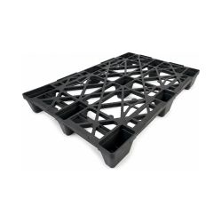 Kunststoffpalette – 120 x 80 cm – nestbar – schwarz