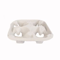 Bechertablett Strongholder 21 x 21 x 4 cm – natur