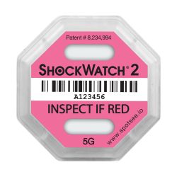 SpotSee Stoßindikator Shockwatch 2 – 5 g bei 50 ms – pink