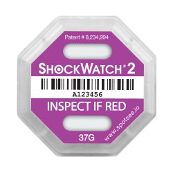 SpotSee Stoßindikator Shockwatch 2 – 37 g bei 50 ms – violett