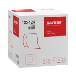 Katrin Toilettenpapier System Toilet 800 ECO – 2-lagig – 800 Blatt