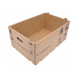 Kleinladungsträger 574 x 374 x 260 mm – 2-wellig – braun – Automatikboden