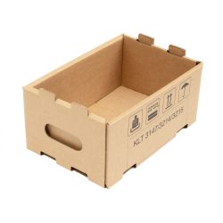 Kleinladungsträger 275 x 175 x 120 mm – 2-wellig – braun – Automatikboden