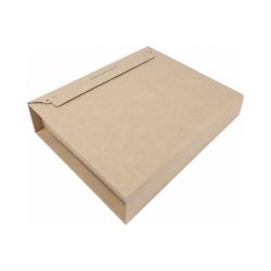 Versandbox DIN A4 Ordner 320 x 270 x 35-80 mm – Selbstklebeverschluss – braun