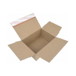 Versandkarton 213 x 153 x 109 mm  – 1-wellig – braun – Selbsklebeverschluss