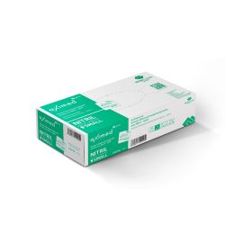 aximed pro Einmalhandschuhe 240 x 80 mm – Nitril – blau – Größe S / 7