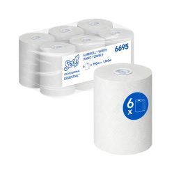 Kimberly Clark Handtuchpapier Rolle 190 m x 19,8 cm – 1-lagig – weiß