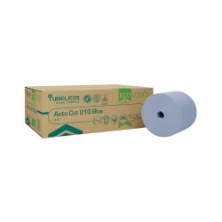 tubeless Handtuchpapier Rolle 211,5 m x 20 cm – 2-lagig – blau