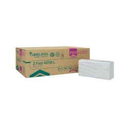 tubeless Handtuchpapier – 20,3 cm x 24 cm – 2-lagig – Interfold-Z-Falzung