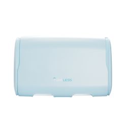 tubeless Toilettenpapierspender 195 x 308 x 124 mm – recyceltes PP – eisblau