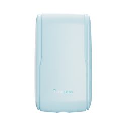tubeless Toilettenpapierspender 291,5 x 168 x 124 mm – recyceltes PP – eisblau