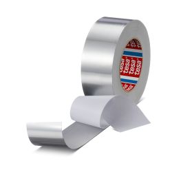 tesa Aluminiumklebeband 60652 – 50 mm x 50 m – silber – 50 µm