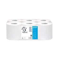 Werra Toilettenpapier Großrolle 140 m x 10 cm – 2-lagig – weiß
