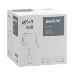 Katrin Plus System Toilet 800 – 800 Blatt – 2-lagig – hochweiß