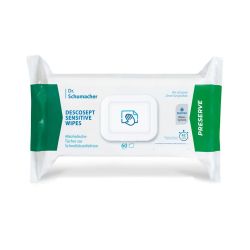 Dr. Schumacher Desinfektionstücher – 20 cm x 22 cm – 1-lagig – Vliesstoff