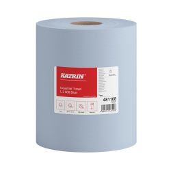 KATRIN Wischtuchrolle 180 m x 22 cm – 2-lagig – blau