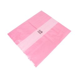 Seitenfaltensack 360+270 x 600 mm – LDPE – antistatisch rosa – 50 µm