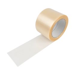Packband PVC – 75 mm x 66 m – transparent – geprägt
