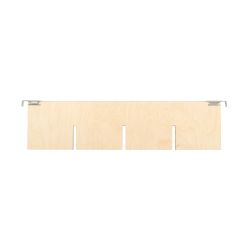 Aufsatzrahmen Holz – 116 x 19,2 cm – Rahmenteiler – 2 Stahlhaken