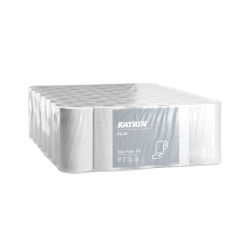 KATRIN Toilettenpapier 13,3 cm x 9,8 cm – 4-lagig – weiß