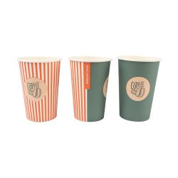 Kaffeebecher 200 ml – Papier – farbig – doppelwandig