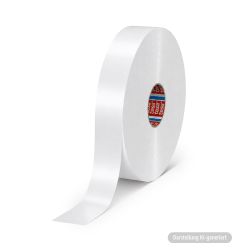 tesa Packband PET 60412 – 50 mm x 1000 m – weiß – Automatenrolle – 56 µm
