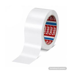 tesa Packband PET 60412 – 50 mm x 66 m – weiß – 56 µm